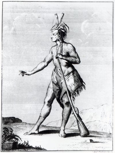 Iroquois Man, Inhabitant of Canada by Teodoro Viero